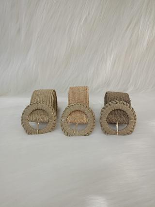 Cinto palha elastico 4.5 cm<pct com 12 peças>