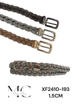 CINTO FEMININO FINO BRILHO 1.5CM<PCT COM 12 PÇS>