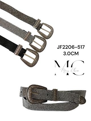 CINTO STRASS PONTEIRA 3.0CM<PCT COM 12 PÇS>