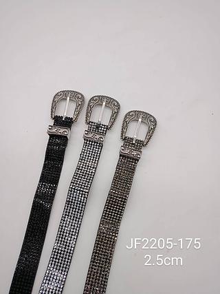 CINTO FEMININO STRASS 2.5CM<PCT COM 12 PÇS>