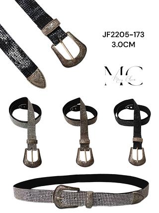 CINTO STRASS PONTEIRA 3.0CM<PCT COM 12 PÇS>