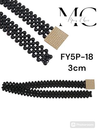 Cinto Pérola Elástico 3.0cm<PCT COM 12 PÇS>