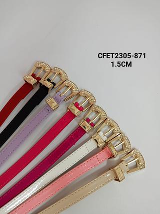 CINTO FEMININO INFANTIL 1.5CM >PCT COM 12 PÇS<