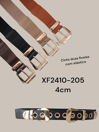 CINTO DUAS FIVELAS COM ELASTICO 4CM<PCT COM 12 PÇS>