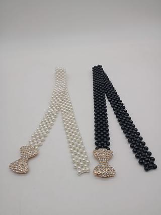 Cinto Pérola Largo 3cm<pct com 12 peças>