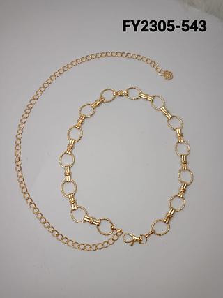 Cinto Feminino Corrente<PCT COM 12 PÇS>