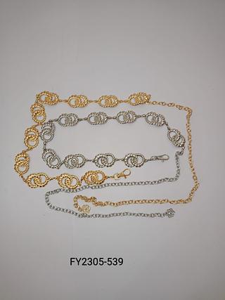 Cinto Feminino Corrente<PCT COM 12 PÇS>