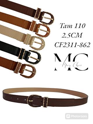 Cinto Sintético Feminino 2.5CM<PCT COM 12 PÇS>