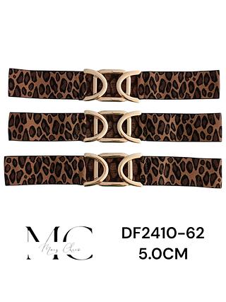 CINTO ELASTICO ONÇA 5.0CM >PCT COM 12 PÇS<