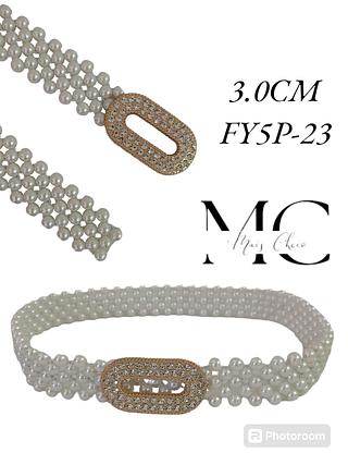 Cinto Perola Elastico 3.0cm<PCT COM 12 PÇS>