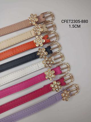 CINTO FEMININO INFANTIL 1.5CM >PCT COM 12 PÇS<