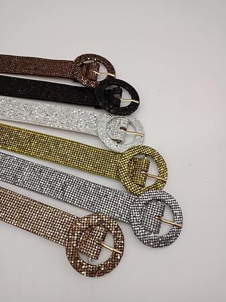 CINTO BRILHO 3CM >PCT COM 12 PEÇAS<