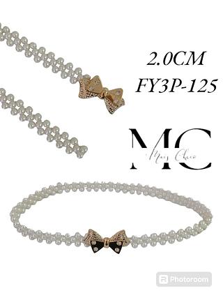 Cinto Pérola Elástico 2.0cm<PCT COM 12 PÇS>