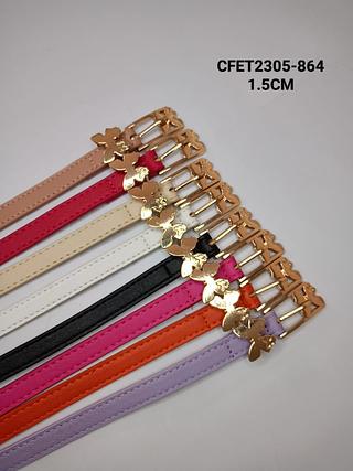 CINTO FEMININO INFANTIL 1.5CM >PCT COM 12 PÇS<