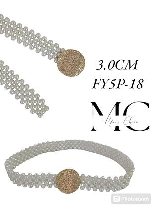 Cinto Perola Elastico 3.0cm<PCT COM 12 PÇS>