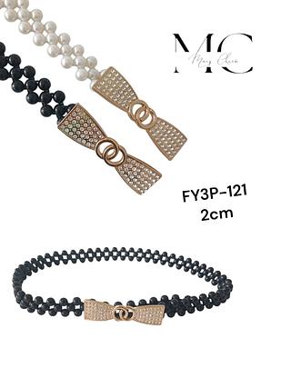 CINTO PEROLA ELASTICO 2CM<PCT COM 12 PÇS>