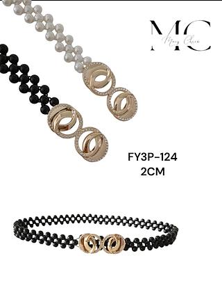 CINTO PEROLA ELASTICO 2CM<PCT COM 12 PÇS>