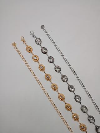 Cinto Corrente Pedra 2.5cm >PCT COM 12 PÇS<