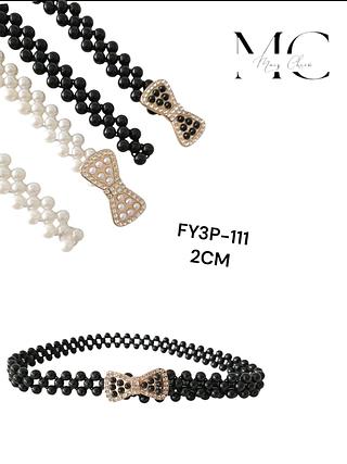 CINTO PEROLA ELASTICO 2CM<PCT COM 12 PÇS>