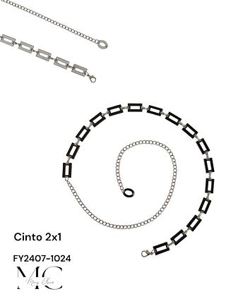 Cinto Feminino Corrente 2 em 1<PCT COM 12 PÇS>