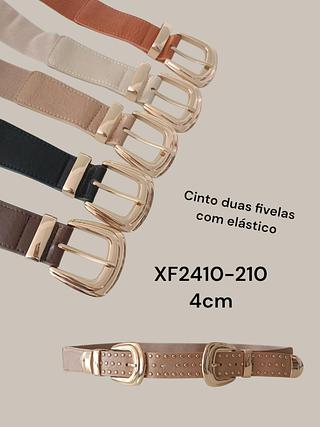 CINTO DUAS FIVELAS COM ELASTICO 4CM<PCT COM 12 PÇS>
