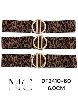 CINTO ELASTICO ONÇA 6.0CM >PCT COM 12 PÇS<