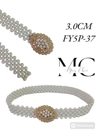 Cinto Pérola Elástico 3.0cm<PCT COM 12 PÇS>