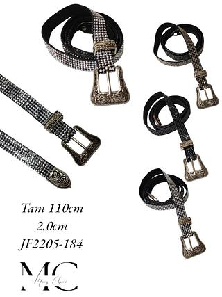 CINTO FEMININO STRASS 2CM<PCT COM 12 PÇS>