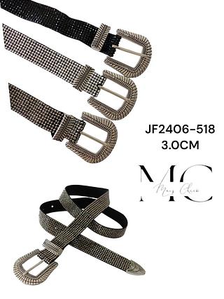 CINTO STRASS PONTEIRA 3.0CM<PCT COM 12 PÇS>