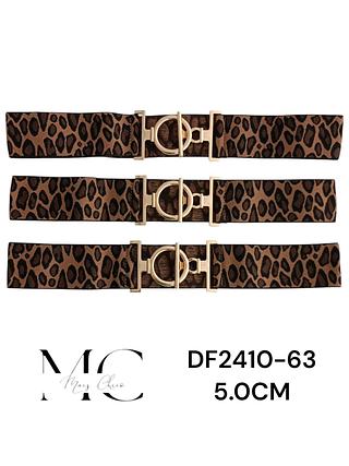 CINTO ELASTICO ONÇA 5.0CM >PCT COM 12 PÇS<