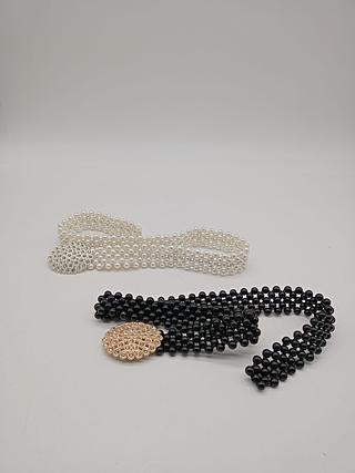 Cinto perola largo 3cm<pct com 12 peças>