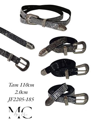 CINTO FEMININO STRASS 2CM<PCT COM 12 PÇS>
