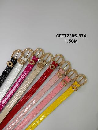 CINTO FEMININO INFANTIL 1.5CM >PCT COM 12 PÇS<