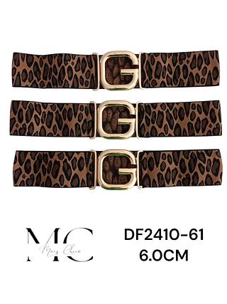 CINTO ELASTICO ONÇA 6.0CM >PCT COM 12 PÇS<