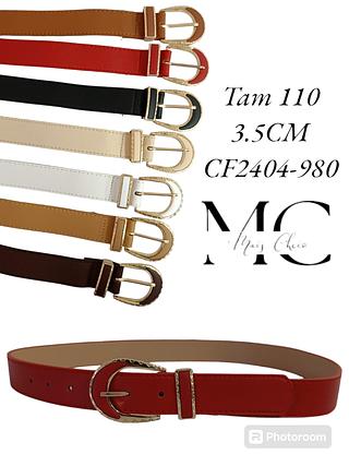 Cinto Sintético Feminino 3.5CM >PCT COM 12 PÇS<