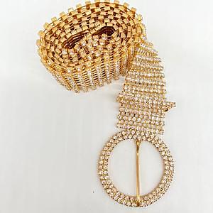 Cinto strass metal Largo 3.5cm >PCT COM 12 PÇS<